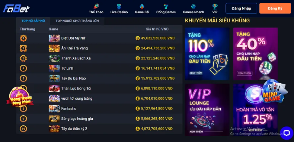 Hình ảnh các phần thưởng và ưu đãi VIP by88 link vào